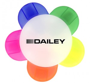 BrandMe - Discount Promotional Daisy Highlighters