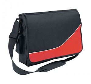 BrandMe - Signature Saddle Laptop Bag Red