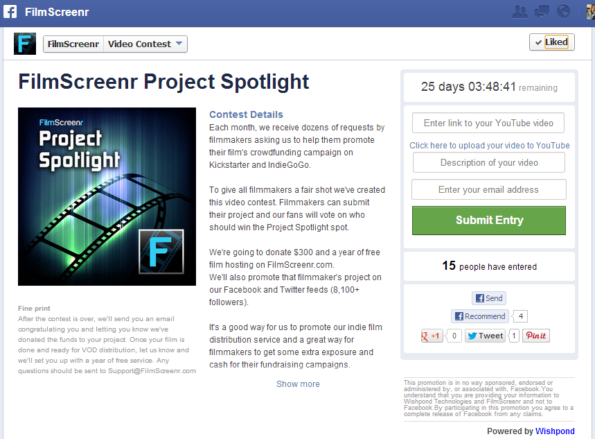 FilmScreenr Video Contest